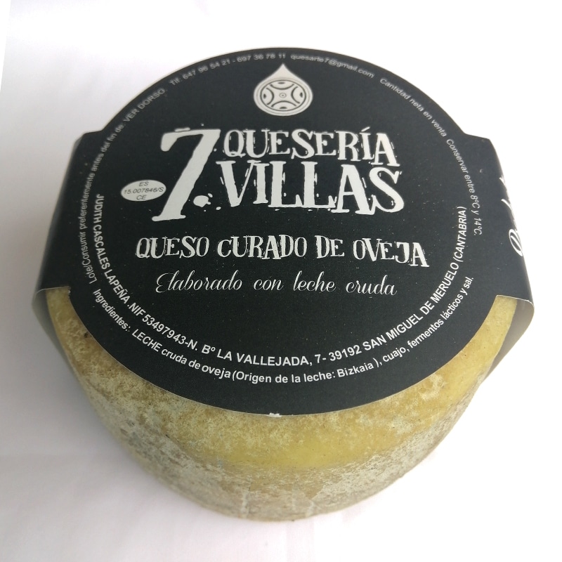 queso curado de oveja quesería siete villas