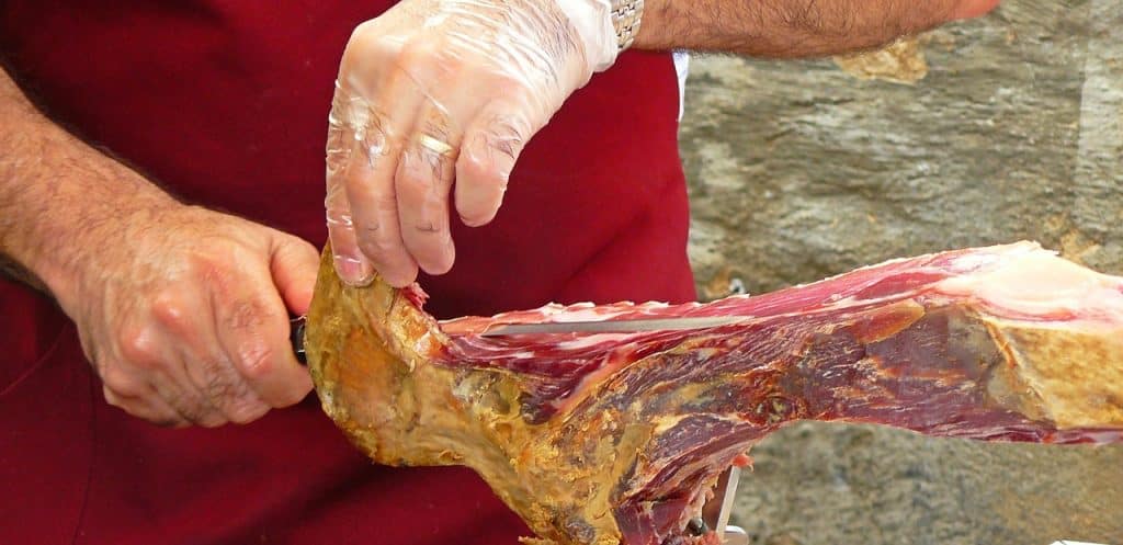Lonchear jamón, jamón loncheado